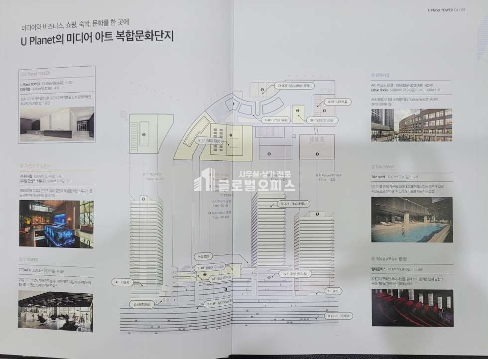 경기 광명시 일직동 광명역 유타워 1개층 전용 300평 월세 월세 매물번호 10289 사진 3